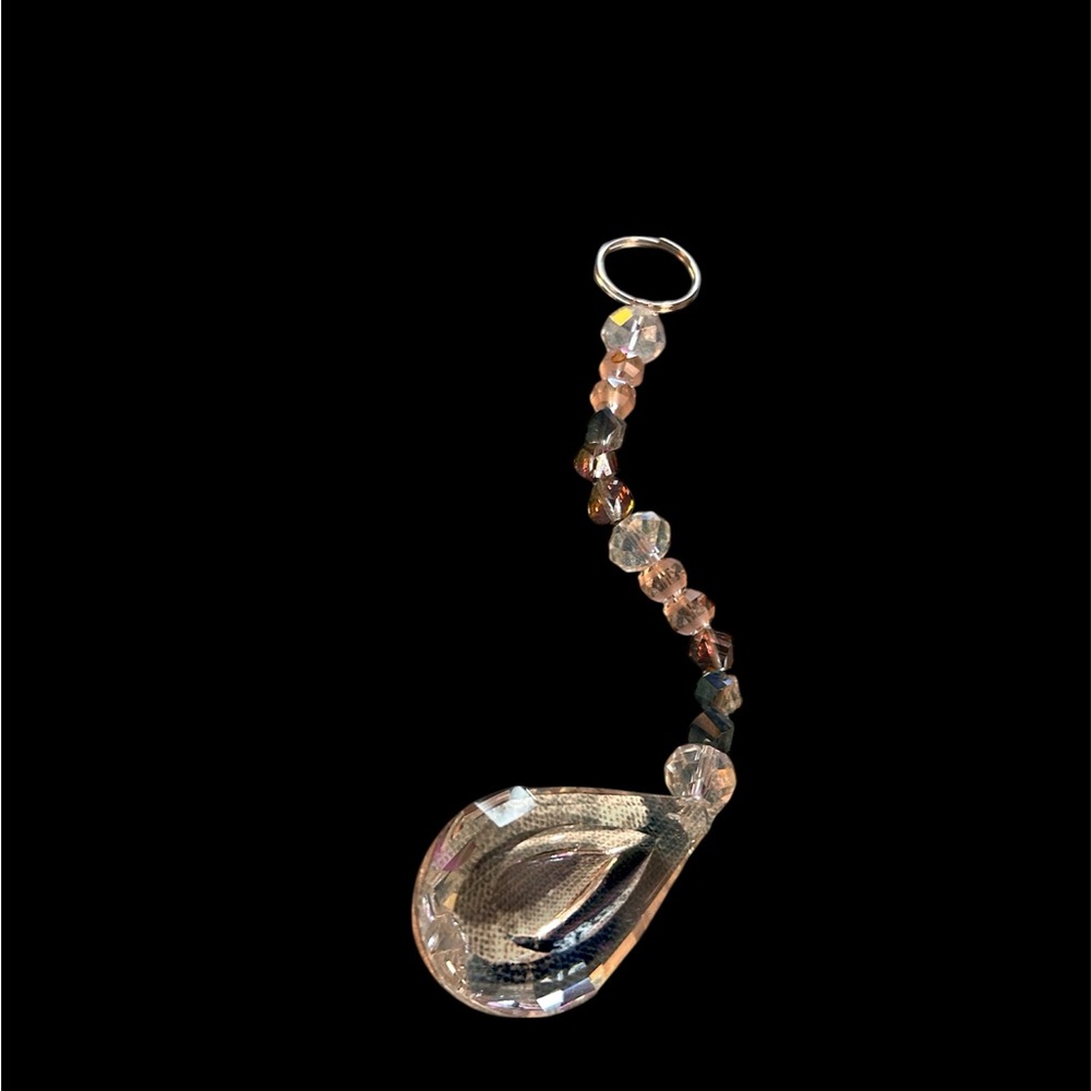 Chic Hand made Crystal Teardrop Key Holder
